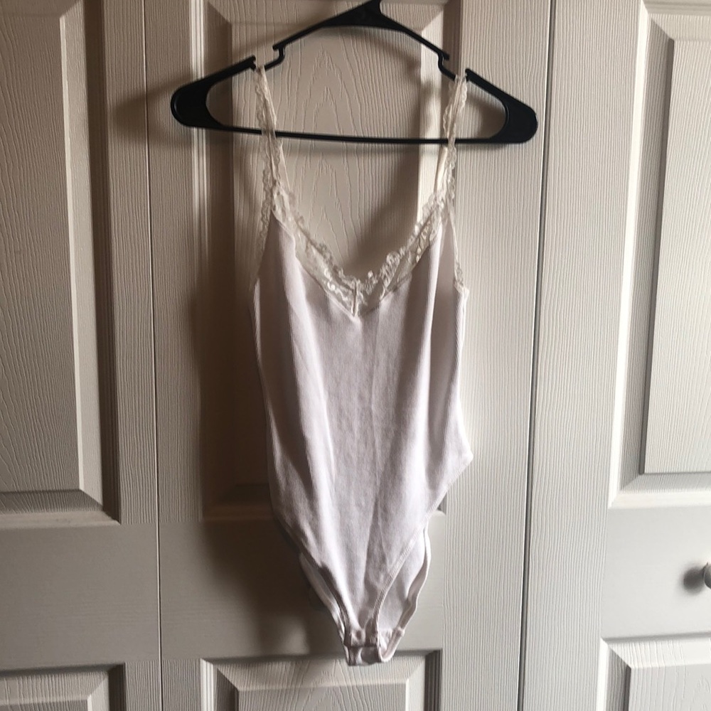 White lace bodysuit